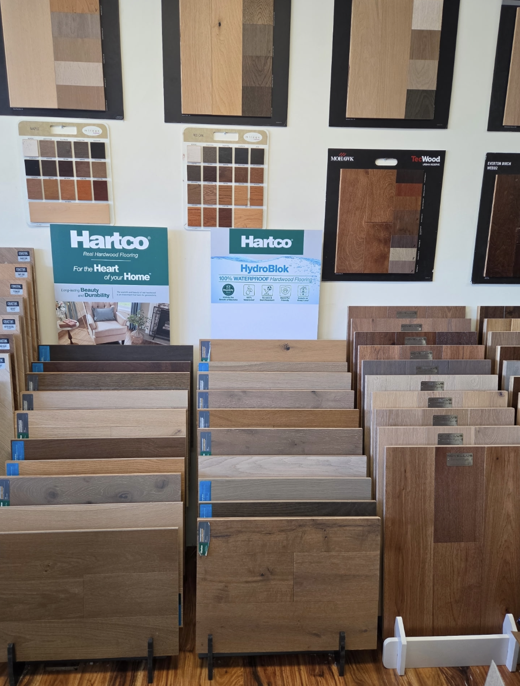 Real hardwood & waterproof hardwood